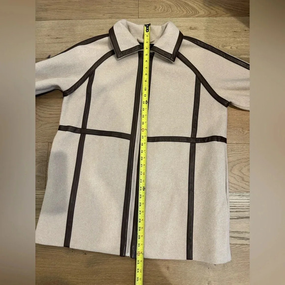 Marc New York Andrew Marc Zip Up Coat Tan Large - Picture 10 of 10